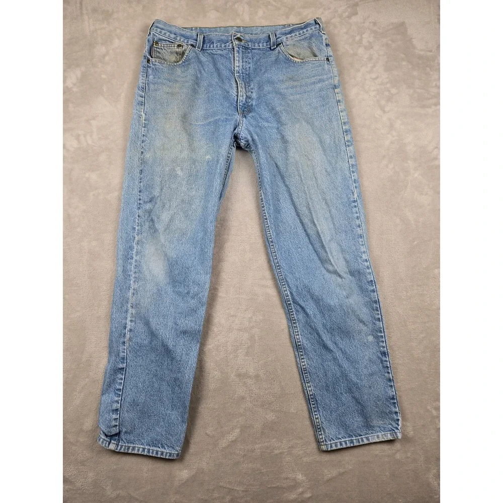 Carhartt B17 Jeans Mens 40x32 Fit 37x32 Blue Relaxed Straight Workwear Y2K *Read
